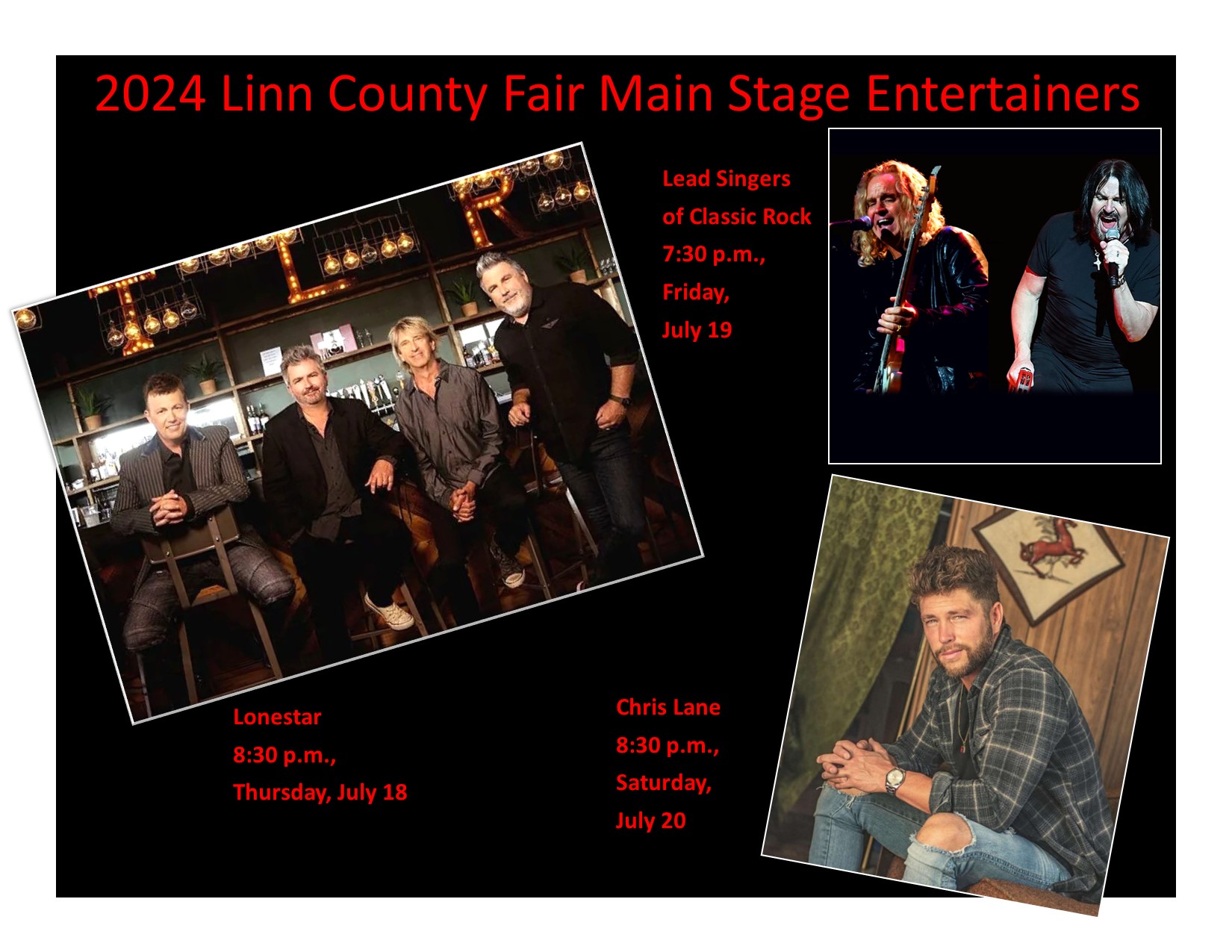 Linn County Fair announces exciting Main Stage entertainment lineup for